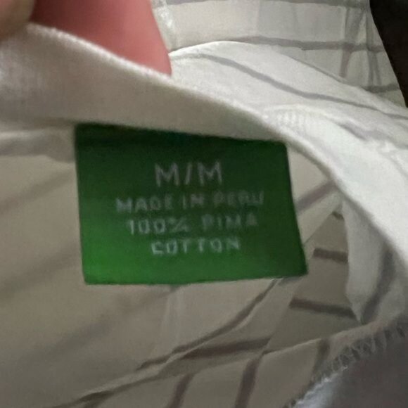 Tommy Bahama Striped Size Medium T-Shirt Grey White Limited Edition - Picture 4 of 4